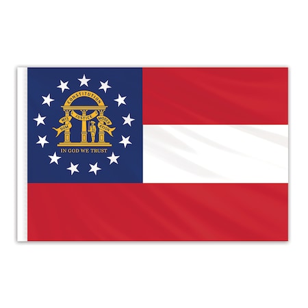 Global Flags Unlimited Georgia Indoor Nylon Flag 4'x6' 200861